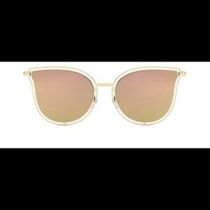 Cat eye metal frame sunglasses